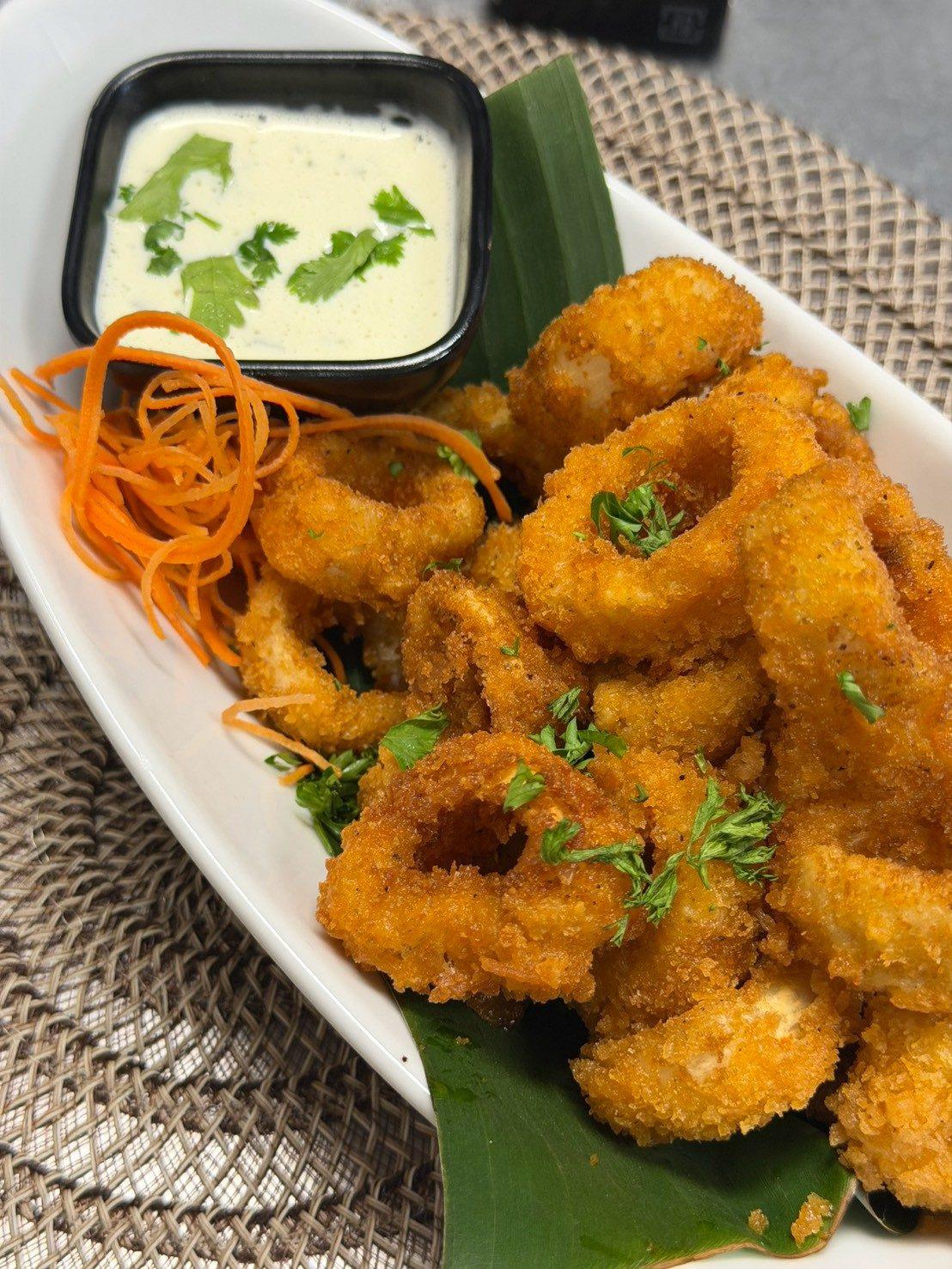 Calamari (ปลาหมึกทอด) — Appetizers at Narwhal Thai Table, Huntington Beach