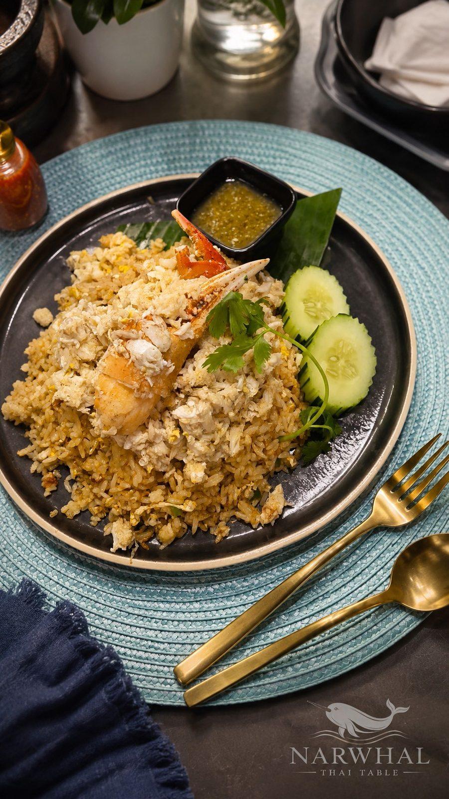 Super Crab Fried Rice (ข้าวผัดปู) — Rice at Narwhal Thai Table, Huntington Beach