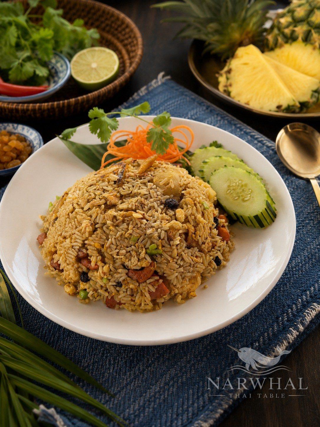 Pineapple Fried Rice (ข้าวผัดสับปะรด) — Rice at Narwhal Thai Table, Huntington Beach