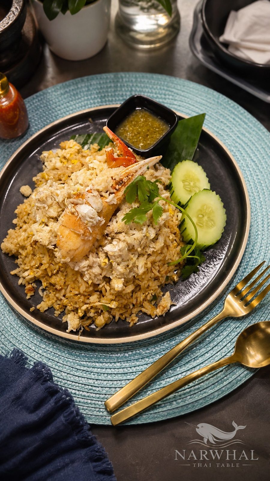 Super Crab Fried Rice at Narwhal Thai Table, Huntington Beach