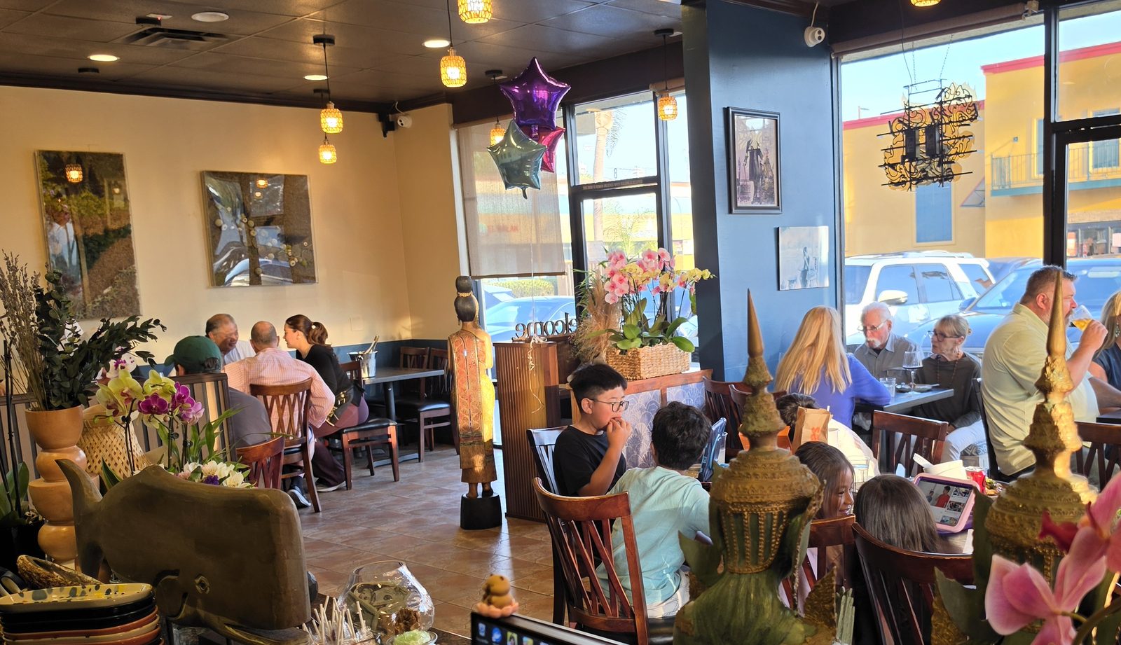 The dining room at Narwhal Thai Table, Huntington Beach
